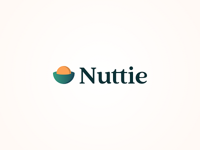 Logo concept for Nuttie, the allergy app allergy app branding design logo logo design nuts restaurant restaurant app typography ui ux
