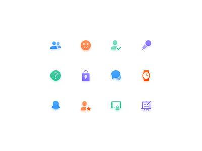 Icon set for educational app