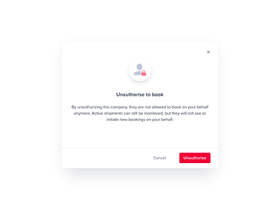 Web app modal