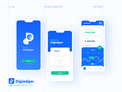 Fintech App UI | Digiedger