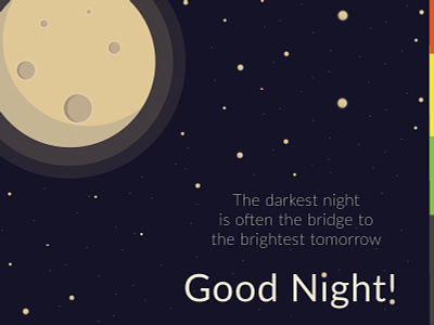 Good Night Post design flat good day good night illustration moon illustration mooncake space age