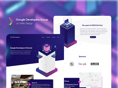 Google Developer Group Chennai | Website UI