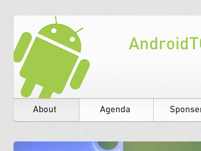 Android TO Conference android header navigation