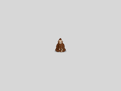 Goró gorilla icon pixel