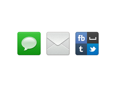Sharing Icons icons messages email social