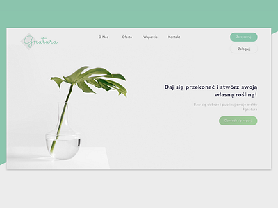 Landing Page Gnatura | Minimalism