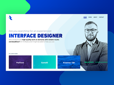 Portfolio website design design typography ui ux web website