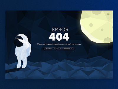 404 page design branding design illustration low poly space type ui ux vector web website