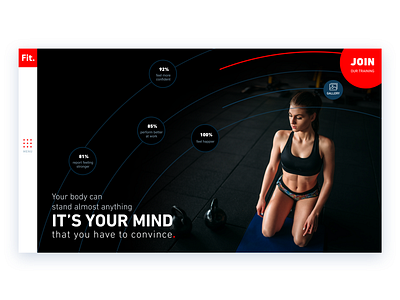 Fitness landing page design fitness gym landing page ui ux web website