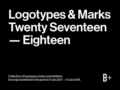 Logotypes & Marks 2017 — 2018