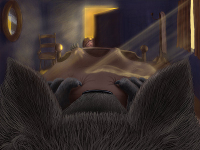 Wolf childrens book digital digital art illustration