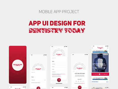App Project of Dental graphic design ui