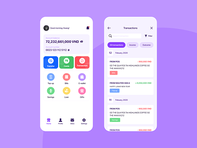 E-bank super app UI design