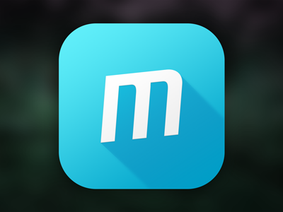 The Meeting App Icon action day app blue icon m meeting