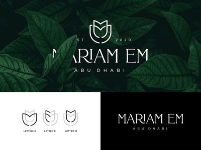 MARIAM EM ABU DHABI brand branding design illustration logo logo design logodesign logomarks logotype ui