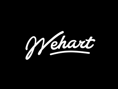 Wehart.co custom lettering logo typo