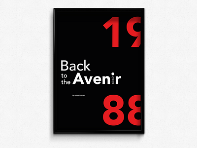 Avenir typeface poster