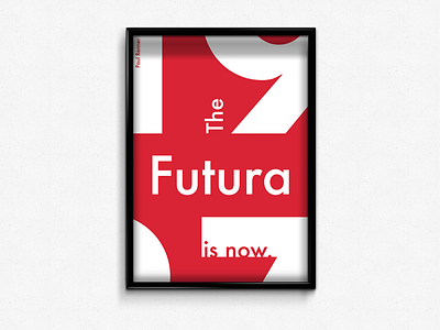 Futura typeface poster design futura poster design type typography