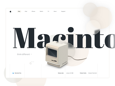 Macintosh Plus | Concept site app apple branding concept graphic design illustration mac macintosh plus pc ui ux