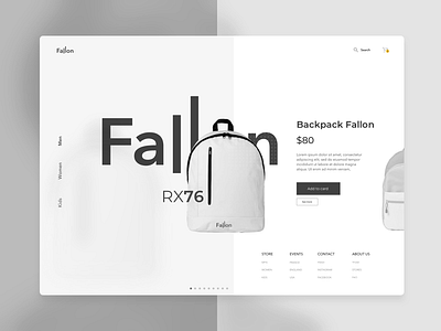 Fallon Store Concept branding concept fashion graphic design store app store design ui