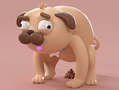 poo 3d 3d illustration character design cinema 4d design illustration ilustracion kid