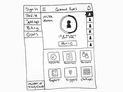 App Genesis app mobile ui white board