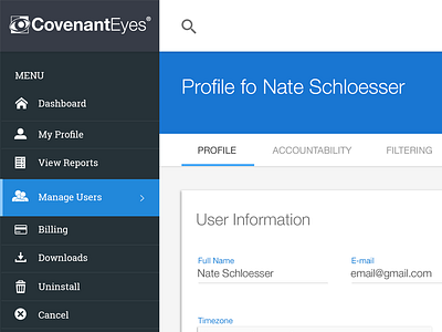 Account Management UI