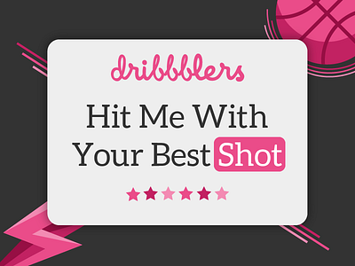 Hit Me With Your Best Shot ball dribbble illustration shot