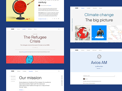 Axios Redesign china climate change editorial news newsletter refugees