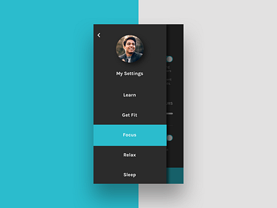 Daily UI #007 - Settings daily ui focus settings ui ux