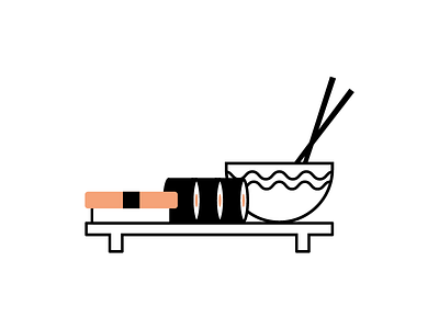 Sushi Icon icon illustration japan ramen sushi