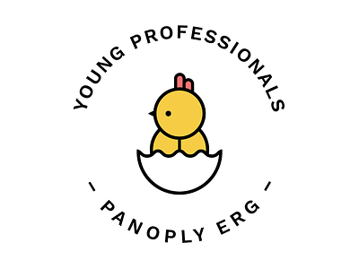 Young Professionals Logo chick chicken egg erg hatching logo young professionals