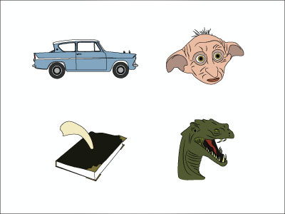 Chamber Of Secrets Detailed Icons