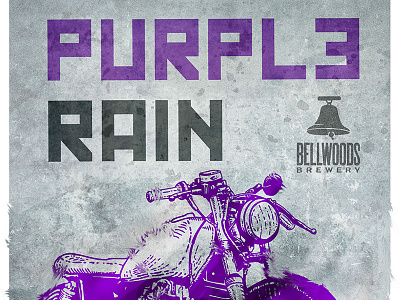 Purple Rain Beer Label