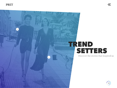 Trend Setters abstract app concept creative design designer ecommerce fashion gradients prototype ui uidesign ux web website