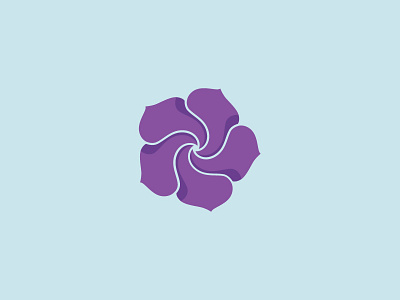 Morning Glory flower illustrator logo morningglory spiral