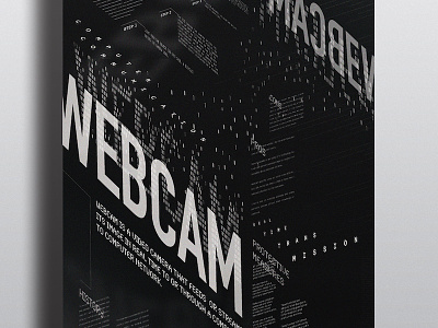 Typographic Poster: Webcam Connotative Poster 2015 calarts connotative poster typographic poster typography webcam