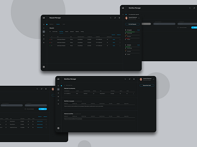 Workflow Manager Product UI composition design finance fintech product tech ui