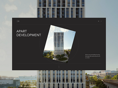 Apart Development UI architecture design composition design developement geometry typography ui ux web webdesign website