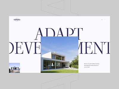 ADAPT Development. Concept UI building composition corporate design design development typography ui uiux web webdesign website website design