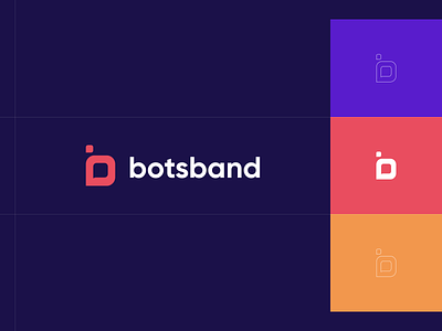Branding for Botsband. Logotype. Identity branding chat chat app chat logo chatbot colorful corporate identity design illustration logo naming pattern presentation design typography