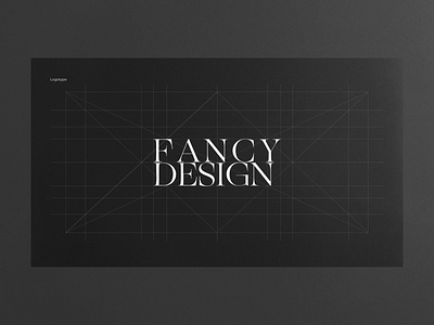 Fancy Design. Logotype branding composition design fancy design grid logo logotype typography