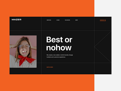 Mazer. Corporate website composition corporate website design typography ui uiux web website