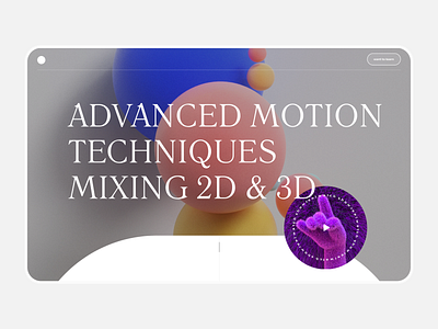 Advanced motion course 3d animation composition course design fancy design motion graphics typography ui uiux web webdesign webdesign inspiration website