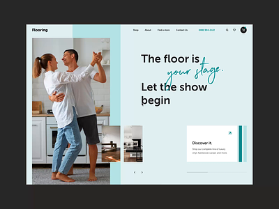Flooring. Home page animation composition design fancy design floor flooring graphic design home page motion graphics typography ui web website wood