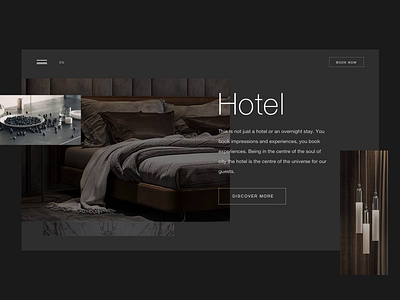 Hotel UI Animation animation button design design hotel hover transition ui web