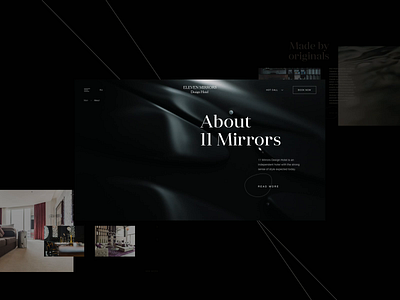 11 Mirrors Composition animation background composition design elements hotel typography ui video web