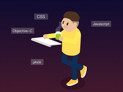 Illustration For Campus Recruitment development engineer finance flat illustration