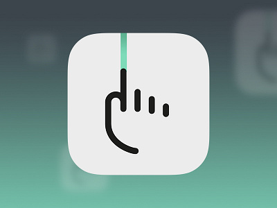 Squiggly app icon app app icon apple drawing green hand icon illustration ios8 simplicity squiggly