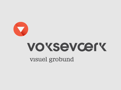 New identity for Vokseværk grey identity logo red typography vokseværk